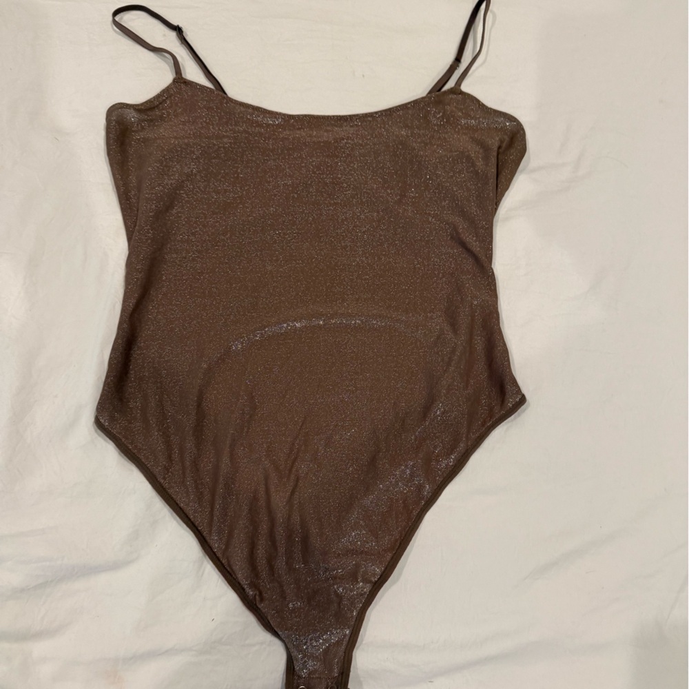 SKIMS Glitter One Piece - Cocoa - Picture 3 of 4